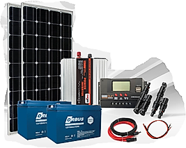 1200W Karavan Bağ Bahçe Sistemi Jel Akülü