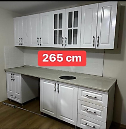 265 cm MDF Hazır mutfak Dolabı