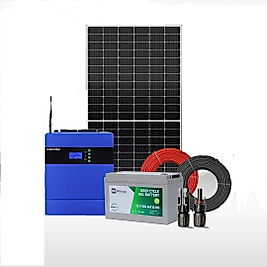 1,2Kva Wifi 1200W Akıllı İnverter Jel Akülü Paket Sistem(Off-Grid) Montaj Hariç)